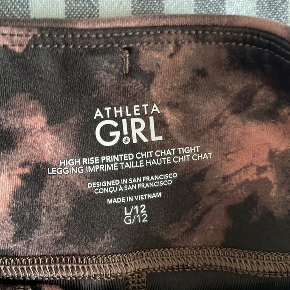 Athleta Girl Printed Chit Chat Tight - Picture 2 of 3